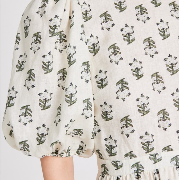 RHODE Midi Linen Dress Size Medium - Picture 5 of 17